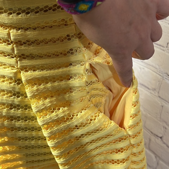 Womens yellow flare dress, never worn NWOT - Picture 4 of 6